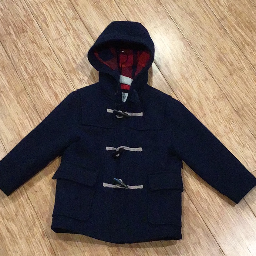 Navy Blue Toggle Button Coat